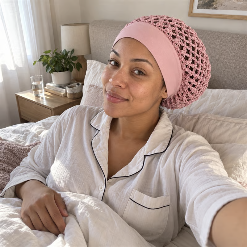 🌙 3-Piece Stretchy Wide-Edge Sleeping Cap Set