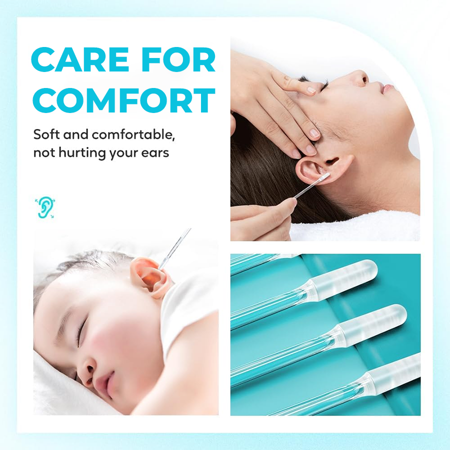 Sticky Ear Cleaning Sticks | Instantly Lifts Wax Out Without Pushing 1 Box/24 PCS
