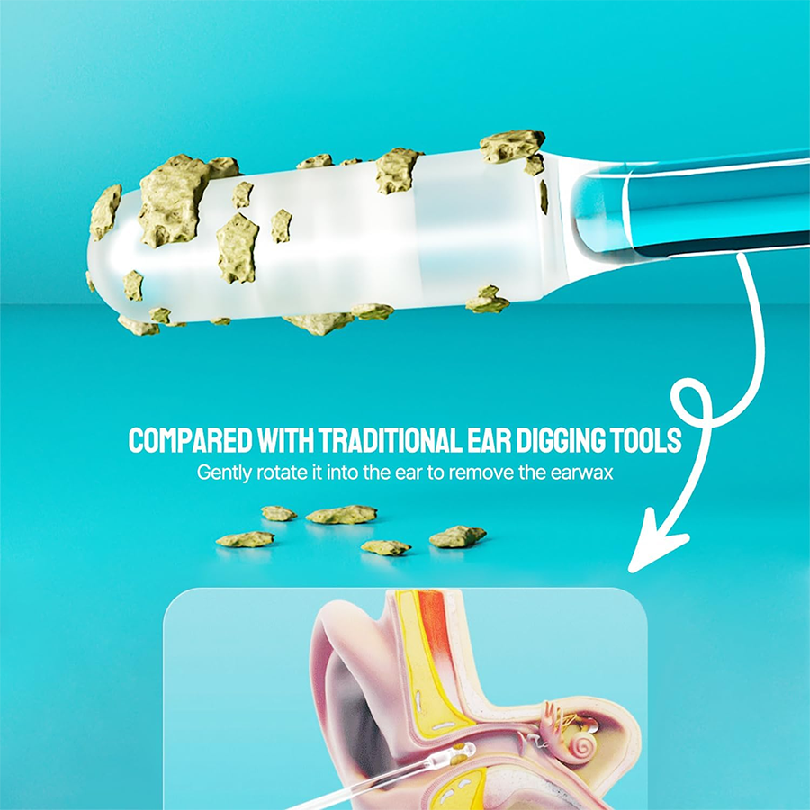 Sticky Ear Cleaning Sticks | Instantly Lifts Wax Out Without Pushing 1 Box/24 PCS