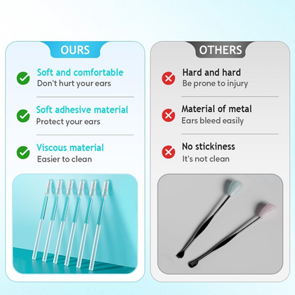 Sticky Ear Cleaning Sticks | Instantly Lifts Wax Out Without Pushing 1 Box/24 PCS