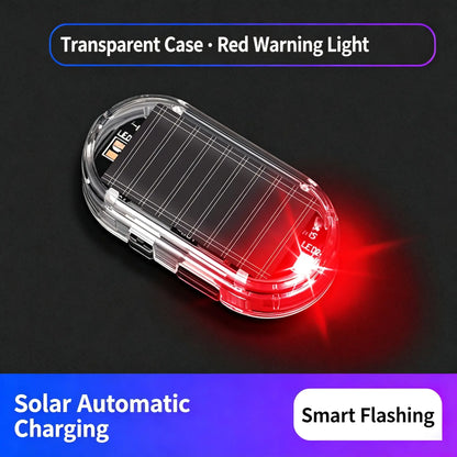 ⏳ LAST DAY: 50% OFF 🚨Solar-Powered Car Security Warning Light Mixed Colors – Red & Blue🔥