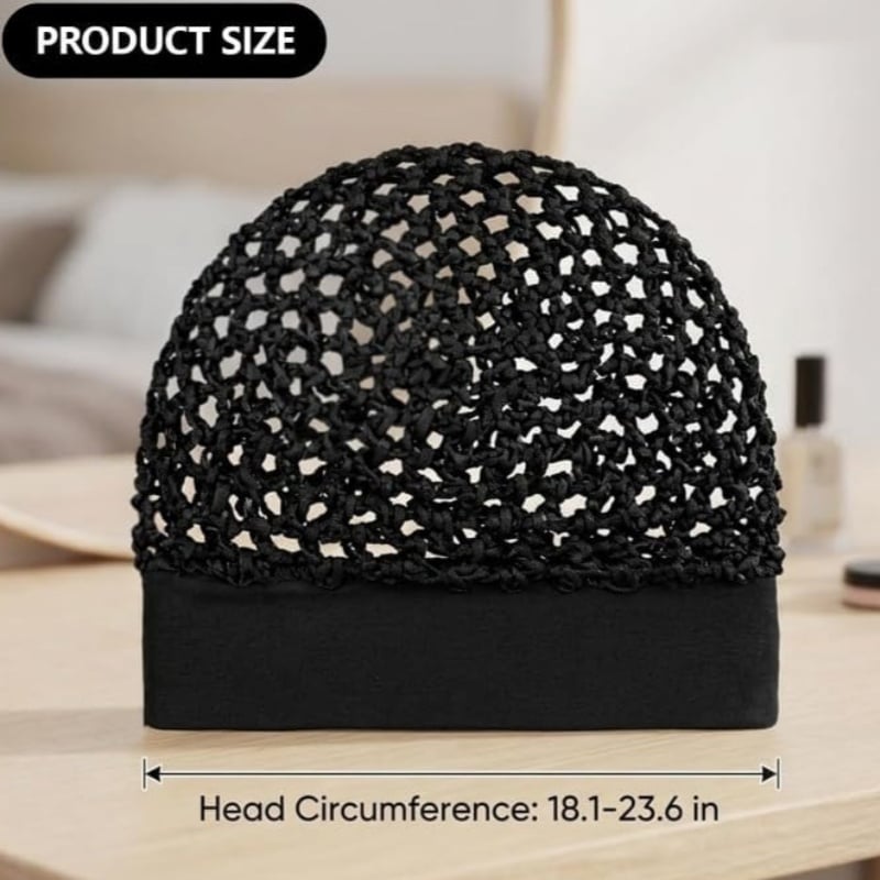 🌙 3-Piece Stretchy Wide-Edge Sleeping Cap Set