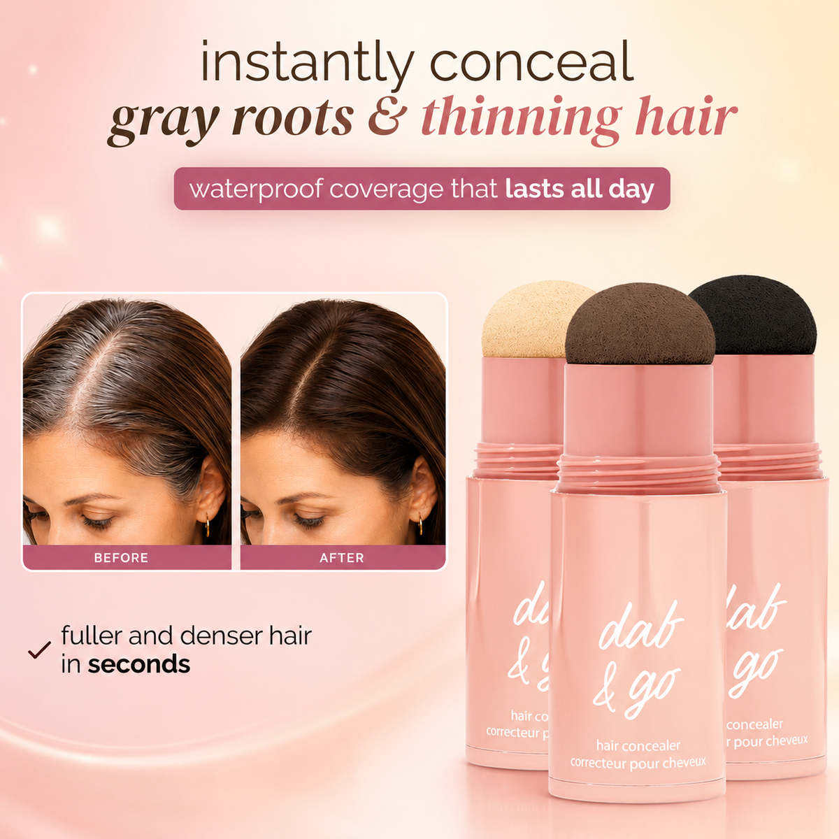 🔥LAST DAY: BUY 1 GET 1 FREE🌸Dab & go hair concealer