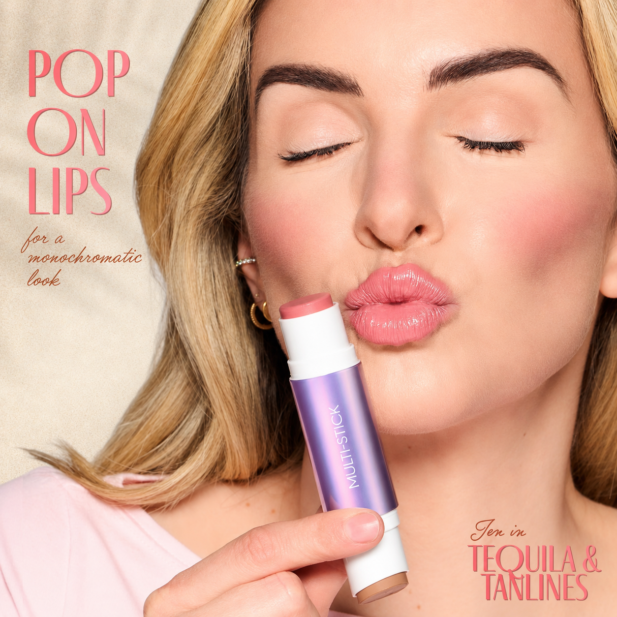 Double-Ended Blush & Bronzer Stick + Free Brush