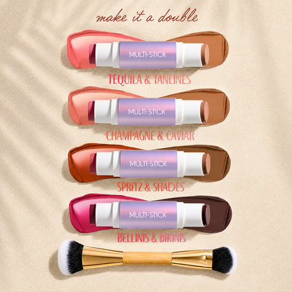 Double-Ended Blush & Bronzer Stick + Free Brush