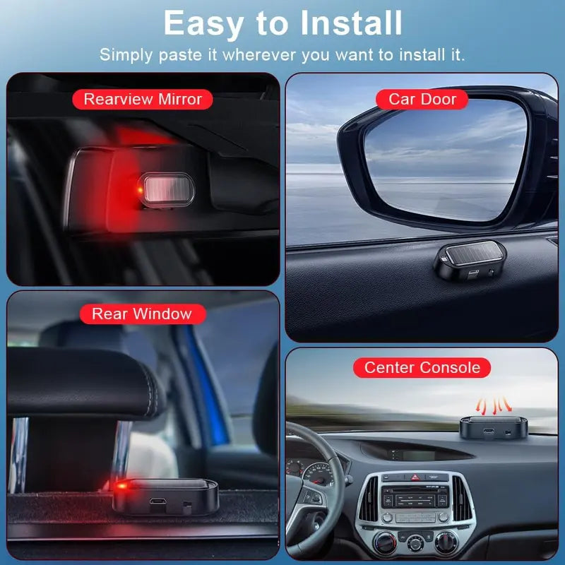 ⏳ LAST DAY: 50% OFF 🚨Solar-Powered Car Security Warning Light Mixed Colors – Red & Blue🔥