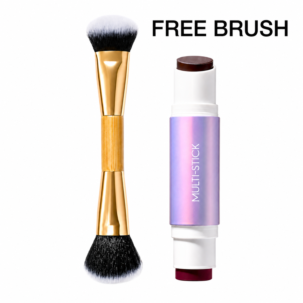 Double-Ended Blush & Bronzer Stick + Free Brush